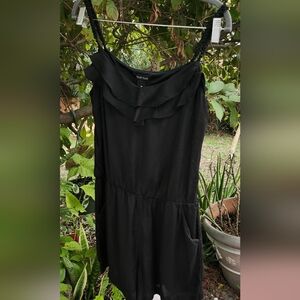 White House Black Market Elegant Black Midi Dress